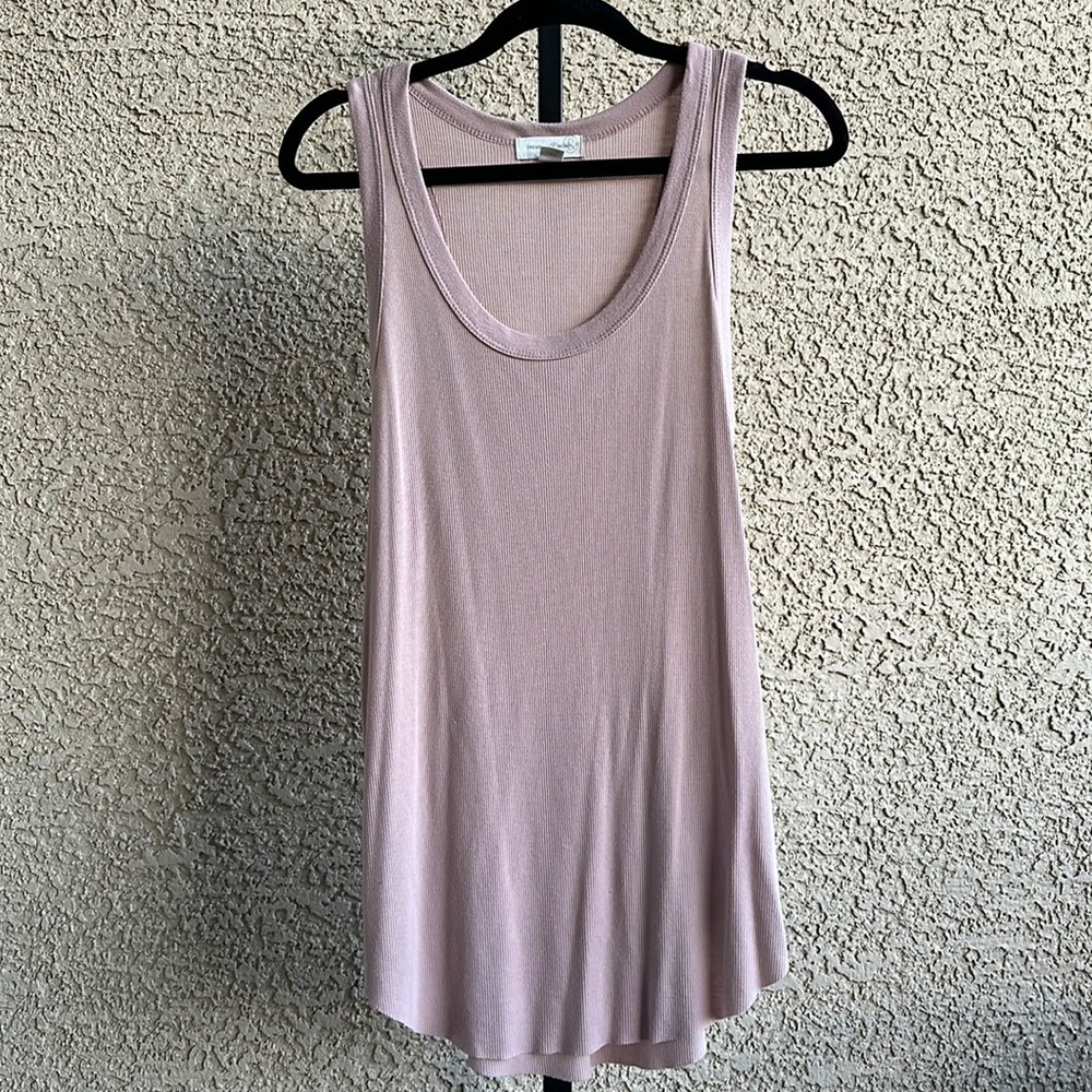 Treasure & Bond Low Scoop Cotton Blend Tank
